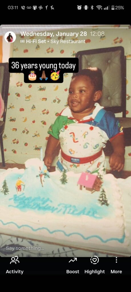 My first birthday lol